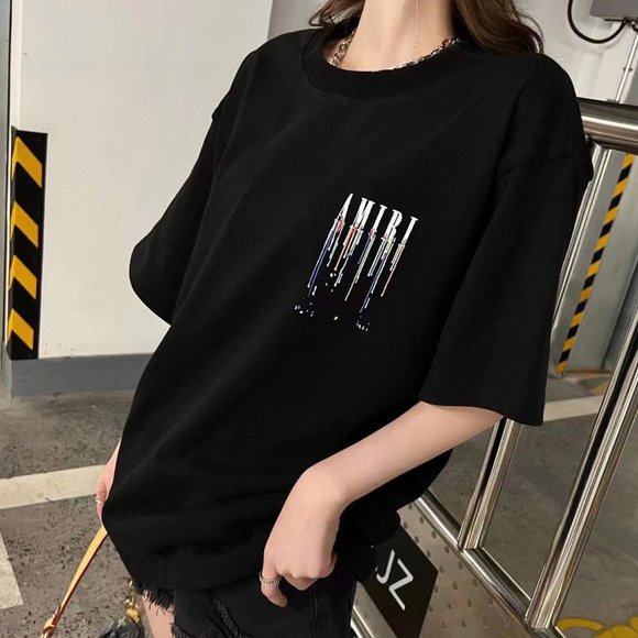 Amiri women black tshirt size large